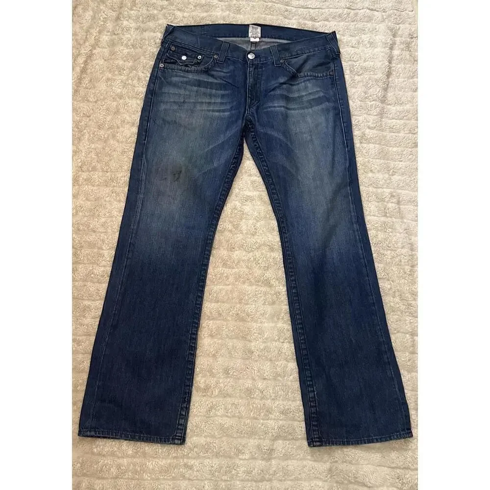 True Religion Y2K Black Cornell straight jeans Size 38